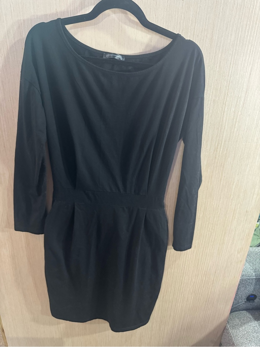 Women’s prettygarden Classic Black Long-Sleeve Women's Dress Size XL